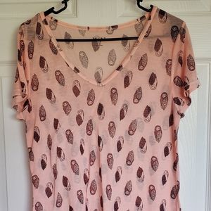 Women's short sleeve owl shirt